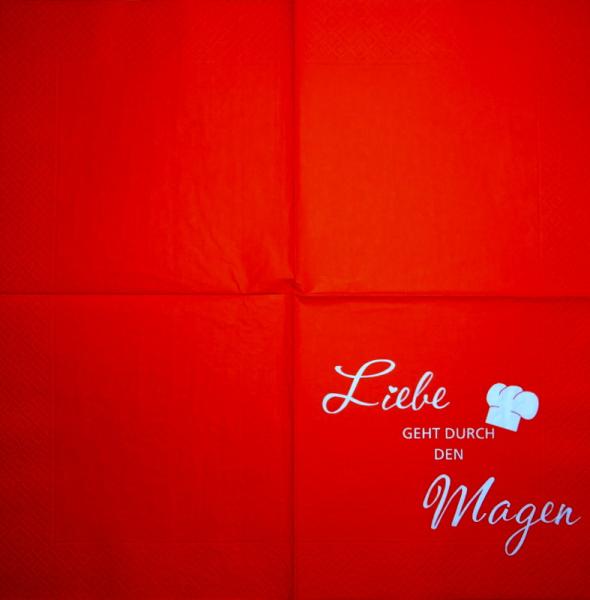 TX-103 Text - 3-lagig - Liebe geht durch den Magen